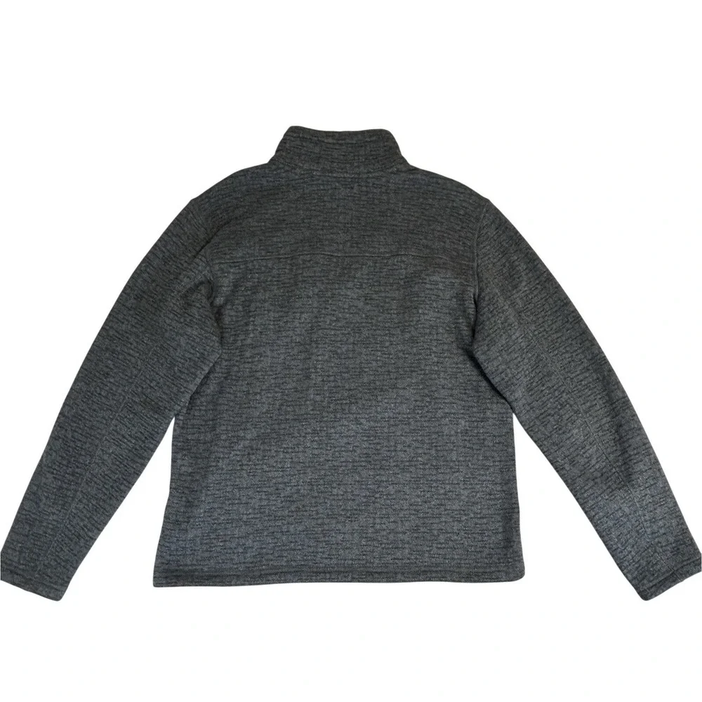 The North Face Gordon Lyons Sweater Mens Large Fleece 1/4 Zip Pullover Grey Sz L